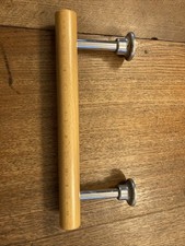 Bathroom Towel Rail wood chrome
