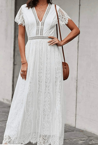 White lace overlay - , dress