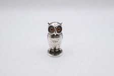 Antique Silver Novelty Owl