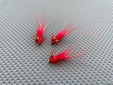 Salmon Flies - 3x Red Devil