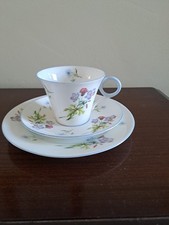 Shelley Blue Trim Wild Flowers