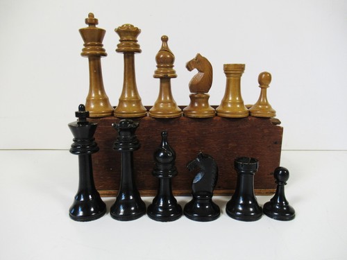 Antique chess set - chess,