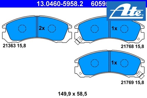 Front brake pads - front,
