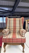 Rustic Country Plaid Wingback