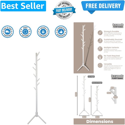 Wooden coat stand - wooden,