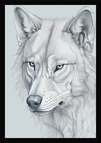 Wild wolf art majestic framed - wild,