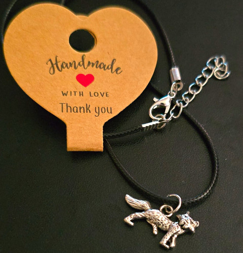 Handmade silver plated - plated, fox