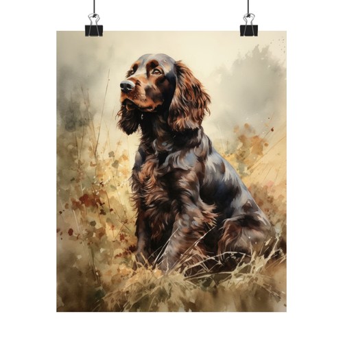 Field spaniel dog art - field,