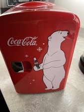 Coca Cola 4L Mini Fridge 6 Can Portable 12V Cooler / Warmer Polar bear