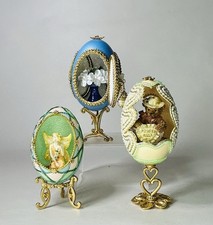 3 Vintage Ornate Style Hand