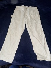 Dickies Work Pants – White –Men’s Size M – Heavy Duty Painter Decorator Trousers