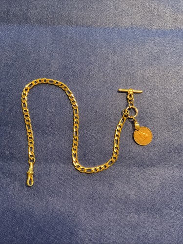 Gold plated single albert - plated,