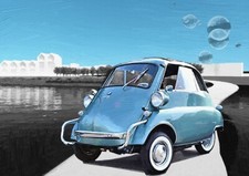 AUTOMOTIVE ART - BMW ISETTA  300 LIMITED EDITION ART (25)