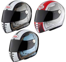Bell M1 Isle of Man Motorcycle Helmet Black Red Blue 5* Sharp Rating