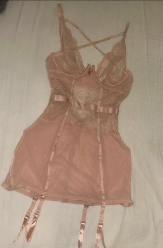 Pink lace vintage basque - ,