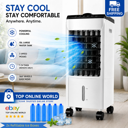 10l portable air cooler fan - portable,