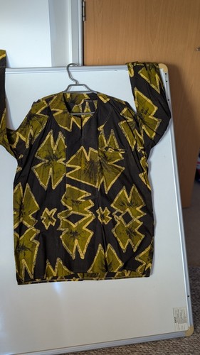 Black and gold kaftan - gold,