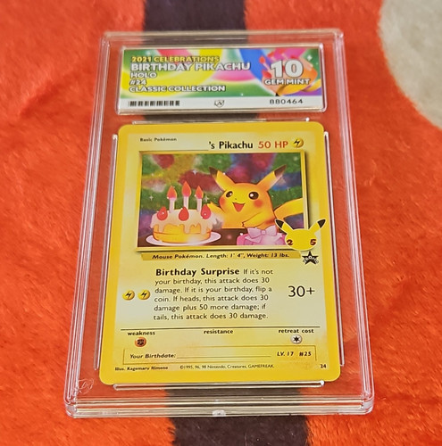 Pokémon tcg birthday pikachu - tcg,