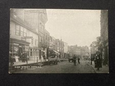 High Street Dorking Surrey Vintage Postcard A24