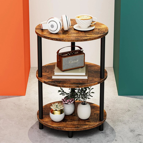 Small round tier side - round, 3-tier