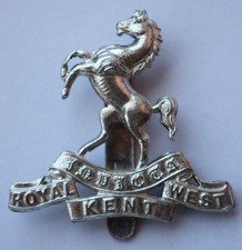 British Army, The Royal West Kent Regiment Cap Badge. Birmingham Mint. (O125)