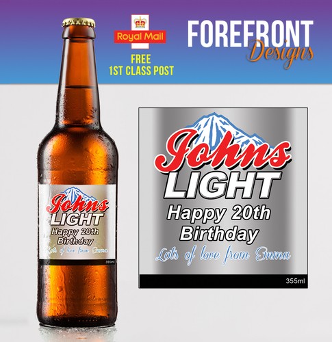 Personalised beer lager spoof - personalised,