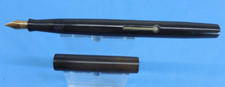 Vintage "THIN BLACKBIRD" Fountain Pen, M.T.&Co. Ltd. Black, Leaver Fill 14ct Nib