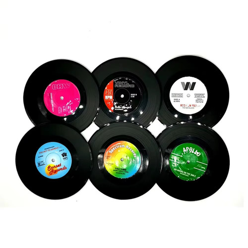 Set colorful retro vinyl - colorful,
