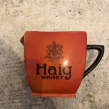 Vintage Red Haig Whisky Jug Art Deco (Small Chip) 