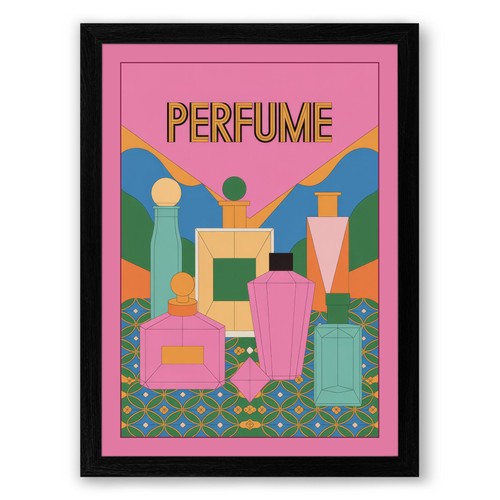Perfume bottles art deco - art,