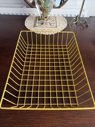 Vintage yellow plastic coated - yellow,