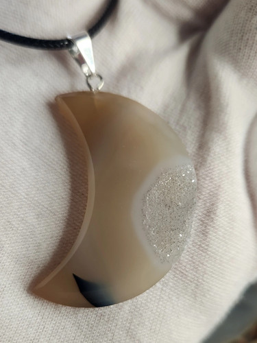 Druzy agate moon crystal - druzy,