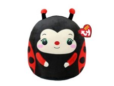 TY LUCY LADYBIRD The Squish-A-Boos Collection Soft Toy Plush Cushion 10" 39395