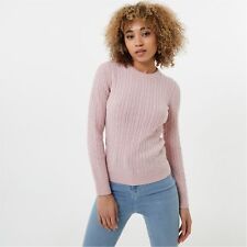 Jack Wills Womens Tinsbury Merino Wool Blend Cable Knitted Jumper Sweater