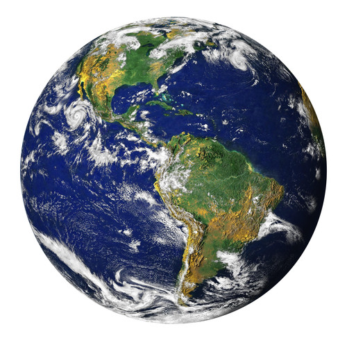 Planet earth globe cut - earth, circle