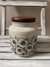 Hornsea Pottery Vintage Lidded Storage Jar ‘Corn Rose’ Excellent Condition