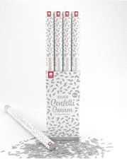 Silver 80cm Confetti Cannons