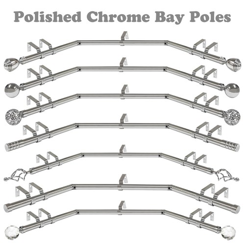 Bay window curtain pole - bay,