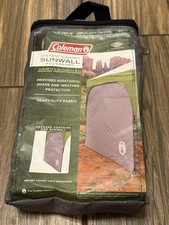 New Coleman 10x10 Instant Canopy Sunwall Tent for Sun Shade Camping Beach - READ
