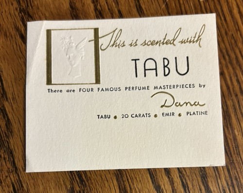 Tabu perfume vintage - vintage, sample