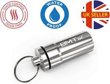 Small Smell Proof Container Stash Capsule Air Tight - Discrete Herb Jar Tin, 1