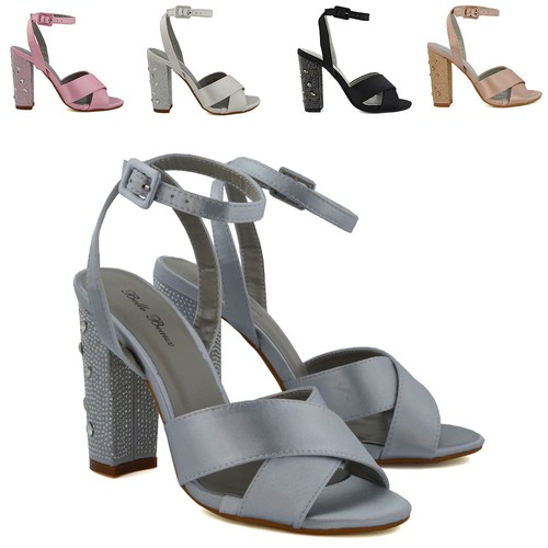 Womens ankle strap - ankle, satin