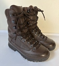 Karrimor SF Cold Wet Weather Full Grain Brown Leather Combat Boots Vgc Sz 6M