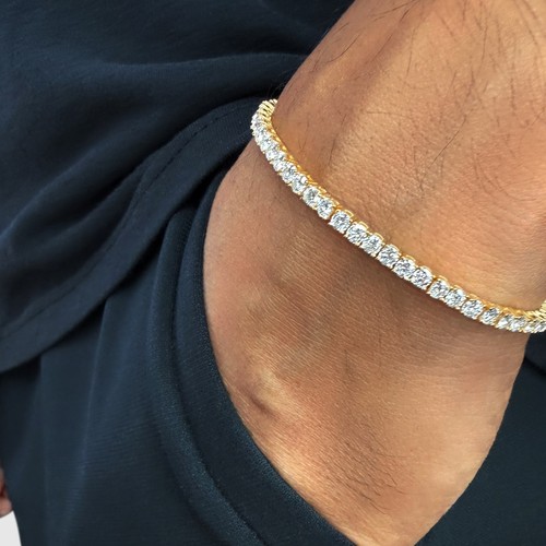18k gold diamond tennis - gold,
