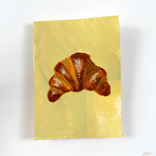 Original croissant acrylic - croissant,