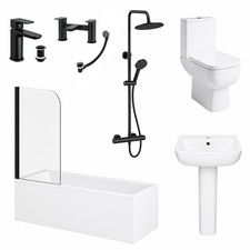 Complete bathroom suite black - complete,