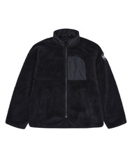 Reebok Womens Fleece Jacket Double Monkey Zip Fleece Black