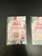 Happy Birthday small Gold Bar