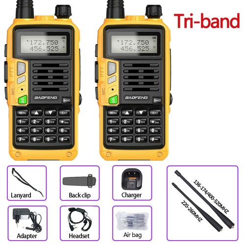 2pcs baofeng uhf tri band - v/uhf, tri-band