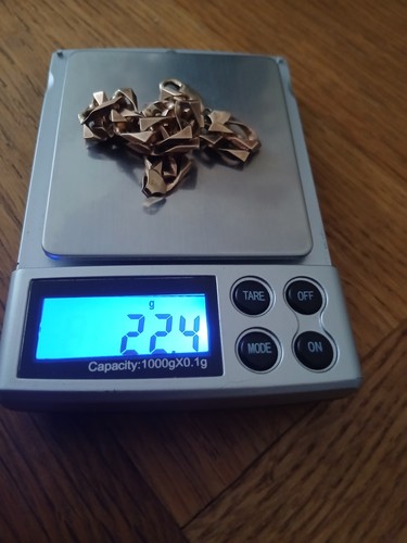 9ct gold curb - curb, 22.4g